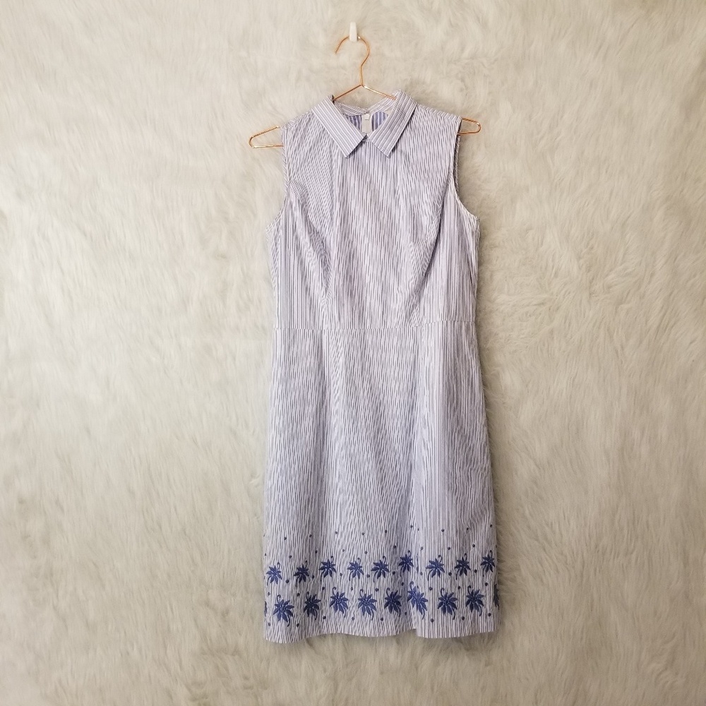 Brooks Brothers Red Fleece Embroidered Dress